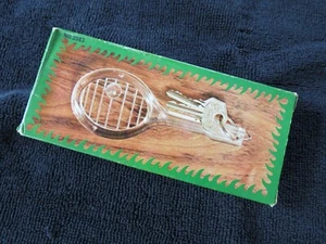 Key Chain Tennis Racquet Vintage 70s - Picture 1 of 5