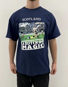T-shirt maglietta calcio calcio promozionale vintage anni 2000 Scozia Olanda 2003 taglia L - Foto 1 di 10