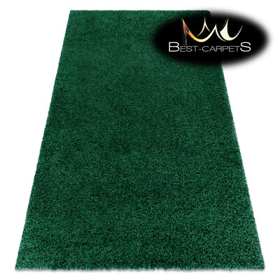 Amazing Modern Rug shaggy "SOFFI" 5cm, soft, single-colour, GREEN High Quality - Image 1 of 4