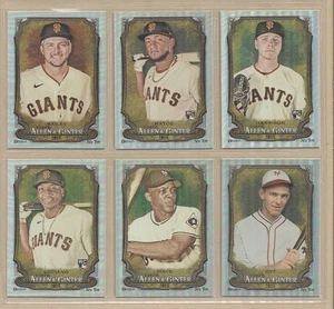 2024 Topps Allen & Ginter Hot Box Rainbow Foil GIANTS Base Team Set of (10) - Picture 1 of 3