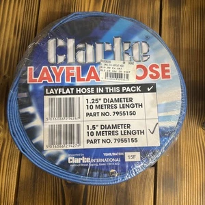 Clarke 1 1/2” Diameter Layflat Hose 10M Long 1.5Inch - Picture 1 of 1