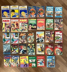 LOTTO 34 ALBI FUMETTI JONNY LOGAN COMIX AMOK JOLLY JOE SUB TOP SECRET DARDO POCK - Picture 1 of 2