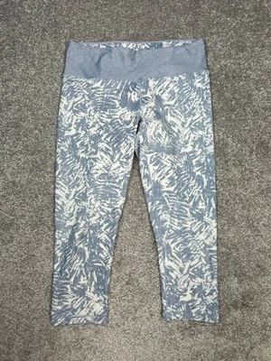 Leggings capri Prana Pillar 3/4 para mujer medianos blancos estampado abstracto logotipo tiro medio Foto 1 de 4