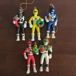 Kurt Adler Mighty Morphin Power Rangers Ornaments Saban Set Of 5 1995 - Picture 1 of 7