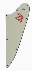 Gitarren-Schlagbrett für Gibson Firebird Gitarre Slinger Teile Pergament rotes Logo - Bild 1 von 6