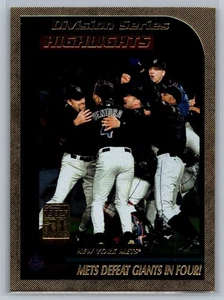 Mets Defeat Giants in Four 2001 Topps Gold #401 /2001 - Picture 1 of 2