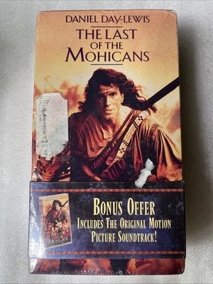 Last Of The Mohicans (VHS + Bonus Soundtrack Tape) NEW SEALED w Packaging Wear - Image 1 of 4