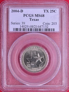 PCGS MS-68! 2004-D TEXAS STATE QUARTER - Picture 1 of 2