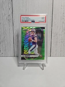2024 Panini Prizm - J.J. McCarthy #400 Neon Green Pulsar Prizm (RC) Psa 9 - Bild 1 von 2