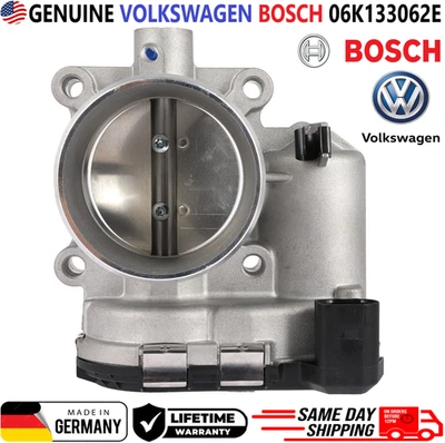 GENUINE BOSCH Throttle Body For 2014-2018 Volkswagen 1.8L I4 2.0L I4, 06K133062E - Image 1 of 4