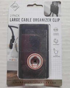 Core Supply Co. Paquete de 2 clips organizadores de cables grandes - 2,25 pulgadas X 2 pulgadas X 0,9 pulgadas - Imagen 1 de 12