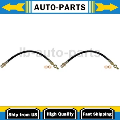 2 件制动软管前部适用于 1990 1991 年 1992 年雷克萨斯 LS400 4.0L — 第 1/4 张图片