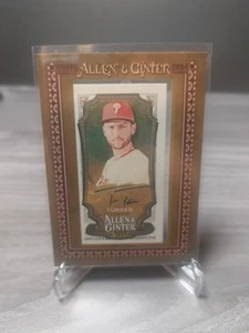 Trea Turner 2024 Topps Allen & Ginter Mini Framed Auto. Philadelphia Phillies - Picture 1 of 6