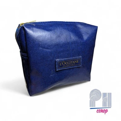 Genuino L'occitane Bolsa de Cosméticos Bolsa de Maquillaje Cremallera Azul  Foto 1 de 4