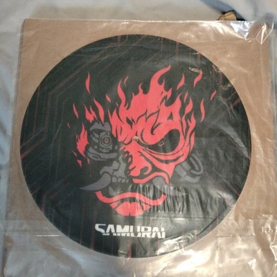 Cyberpunk 2077 SLIPPIN' IN Vinyl Turntable Samurai Slipmat 12" Official New - Image 1 of 4