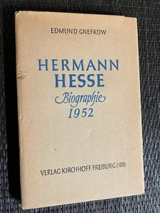 Hermann Hesse Biographie 1952 von Edmund Gnefkow | 📕 658 - Bild 1 von 1