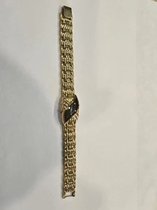 Vintage Seiko Half Moon Watch 4N00-6411 Women Asymmetrical New Battery Running - Picture 1 of 20