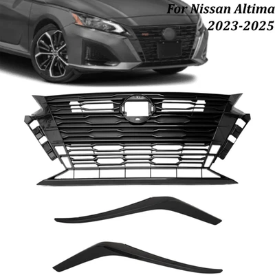 Parrilla de parachoques delantero para Nissan Altima 2023 2024 2025 con moldura negra Foto 1 de 4
