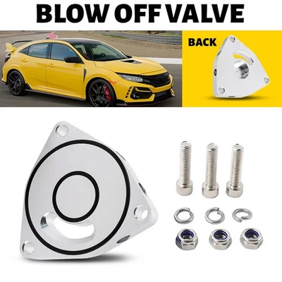 Espaciador de placa de válvula de soplado turbo Billet Fit Vortex Honda Civic 2015-2021 BOV Foto 1 de 4