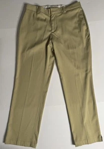 Slazenger khakifarbene Herren-Golfhose Größe 34 x 30 vorne flach - Bild 1 von 8