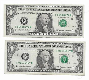 Very Scarce $1 1999 Atlanta FM Fort Worth Block Note Very Fine - Picture 1 of 2