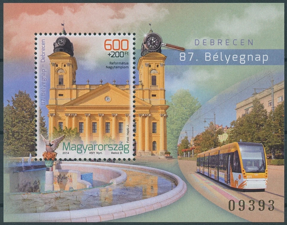 Hungary Stamps 2014 MNH 87th Stamp Day Debrecen Churches Architecture 1v M/S - Image 1 of 1