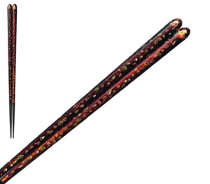 Exellent Traditional Wakasa nuri Japanese Lacquered Chopstick Iso shigure L - Picture 1 of 4