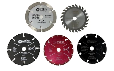 Profi Trennscheiben Set Ø76mm x 10mm für mini Akku Winkelschleifer 10,8V 12V  - Bild 1 von 4