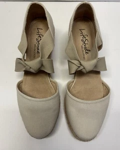 Lifestride hellbraune Damen-Sandalen Größe 10 Velocity Kascade Espadrille Keilabsatz Schuhe - Bild 1 von 14