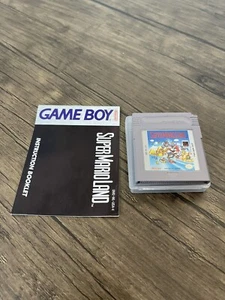 Super Mario Land (Nintendo Gameboy 1989) Authentic Tested, Cartridge & Manual - Picture 1 of 7