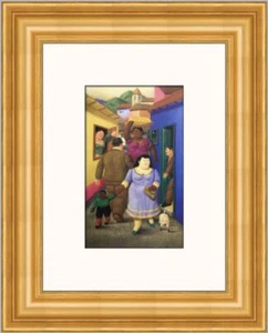 Fernando Botero The Street Custom Framed Print  - Picture 1 of 2