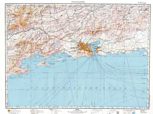 Mapa Topográfico Militar Soviético Ruso - RÍO DE JANEIRO (Brasil), 1964, REIMPRESO - Imagen 1 de 3