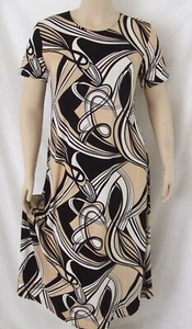 Jostar, Travel Knit Dress, long A-Line, S/S, Stretchy NO-IRON poly/span. 009 - Picture 1 of 1