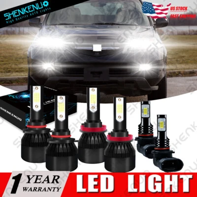 Kit combinado de luces antiniebla LED de haz alto/bajo COB para Acura MDX 2004-2006 6000 K COB Foto 1 de 4