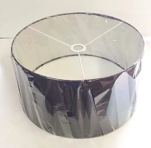 Lamp Shade for Lumisource Salon Floor Lamp in Black - 17.75" Diameter x 9" High - Picture 1 of 2