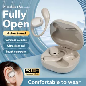 Touch Control Wireless Bluetooth Headphone Waterproof HD Call Surround Sound - Picture 1 of 17