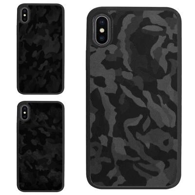 best dark camouflage Black Plastic Case For Motorola Apple iPhone Samsung Galaxy - Image 1 of 4