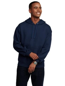 Fruit Of the Loom Unisex Adult Ever soft Fleece Hoodies, Pullover Size - M, Navy - Picture 1 of 6