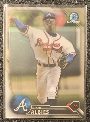 2016 Bowman Chrome Prospects Ozzie Albies Atlanta Braves #BCP110 🔥🔥 - Image 1 of 2
