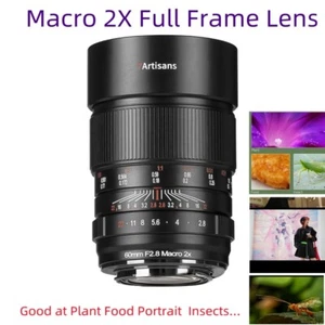 7artisans 60mm F2.8 Macro 2X Full Frame Lens for Nikon ZFC Z mount Z7 Z3 Camera - Picture 1 of 23