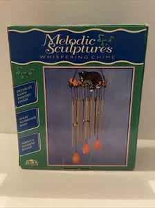 Katze Melodische Skulpturen Flüsterndes Glockenspiel Vintage Windspiel - Bild 1 von 5