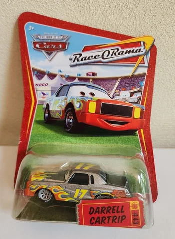 Disney Pixar World of Cars Race O Rama Series Darrell Cartrip #43 New Sealed Cover