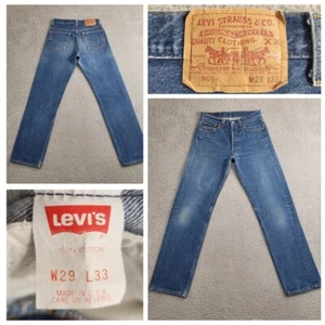 Vintage Levi's 501 XX Jeans Mens 27x29 Blue Original Shrink to Fit Made USA 1989 - Picture 1 of 21