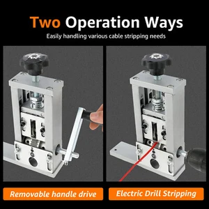 Wire Stripper Machine Manual and Electric Drill Powered Cable Stripper NXX - Picture 1 of 12