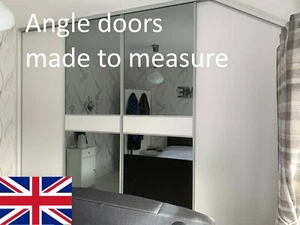 Angled Sliding Doors, Custom Made, Easy Glide, Affordable, Fast Delivery - Picture 1 of 12