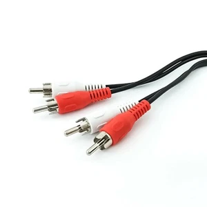 Cinchkabel Cinch Kabel HIFI Audio 2x 2x Cinchstecker Chinch RCA rot weiss 0,5 m - Afbeelding 1 van 1