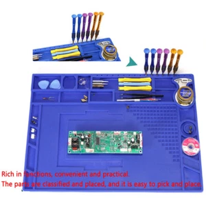 Silikonmatte 530°C Hitzebeständige Lötstation Elektronische Reparatur Arbeitsmatte - Bild 1 von 14