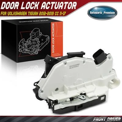 Actuador de cerradura de puerta del lado del conductor delantero para Volkswagen Tiguan 2012-2019 CC 11-17 Foto 1 de 4