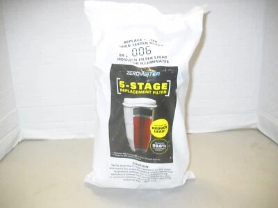 ZERO WATER5- STAGE REPLACEMENT FILTER CERTIFIED TO REDUCE LEAD REMOVES 99.6% NEW - Image 1 of 4