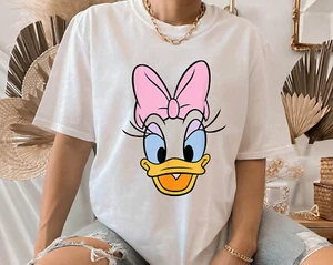 Disney Daisy Duck Big Face T-Shirt Mickey & Friends Unisex Shirt Kid Tee 355004 - Picture 1 of 7